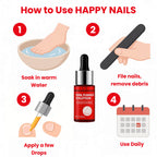 1x Happy Nails Fungal Nail Treatment Toenail Fungus Removal