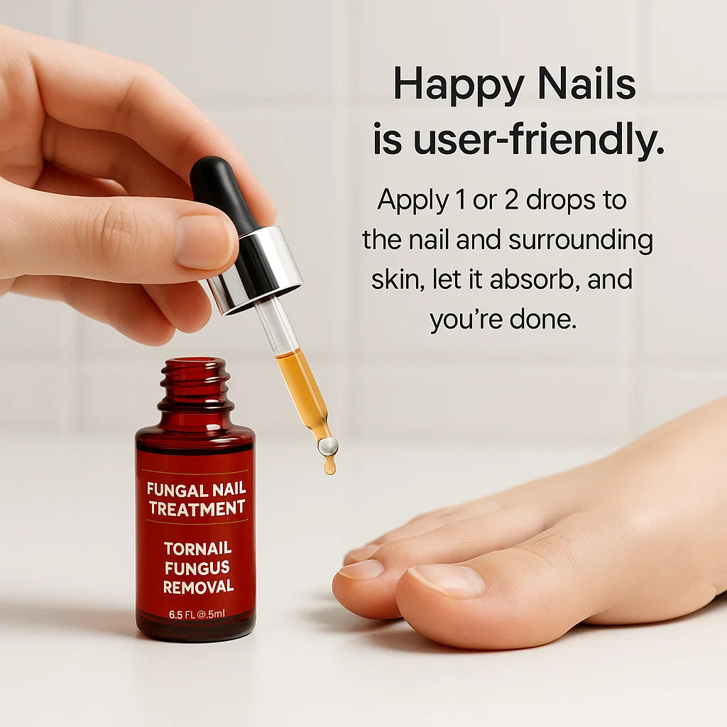 1x Happy Nails Fungal Nail Treatment Toenail Fungus Removal